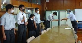 １０／７（木）生徒会役員任命式を実施