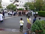 八中校区 朝のあいさつ運動