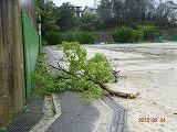 台風21号通過