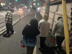 生徒会による地域清掃