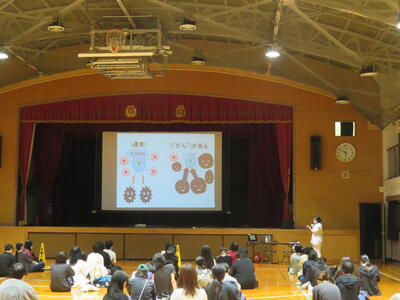 10月２日（木） がん教育講演会を実施いたしました