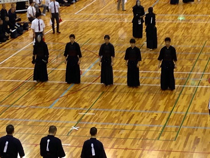 試合 男子整列