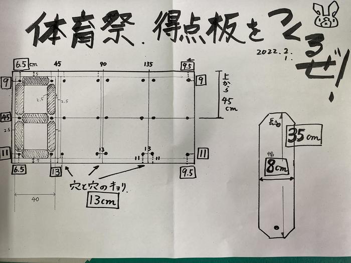体育祭の得点板 制作開始！②.jpeg