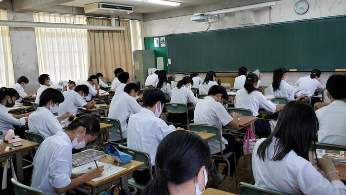 9月2日(水)1年生の朝学の様子を見学