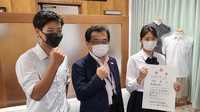 10月1日(金)水泳部の1年生2名の近畿大会出場を激励