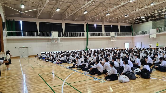 10月11日(月)修学旅行の結団式を行いました。