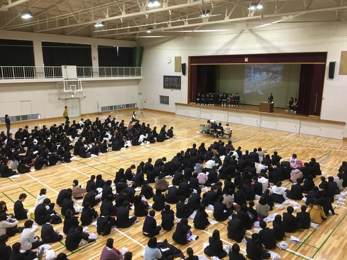 11月28日(木)5限に、1年生英語暗唱大会(The Makino High School English Recitation Contest of 2019)を体育館で開催