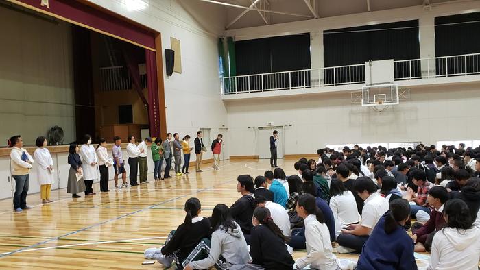 10月16日(水)43期生修学旅行の結団式を行いました~明日からの修学旅行の様子は校長ブログでお伝えします~