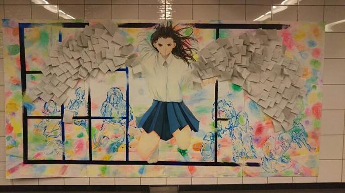 生徒のアート作品を展示中です。~キテ・ミテ中之島2018~