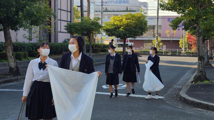 11月5日(金)女子バスケットボールがボランティア活動