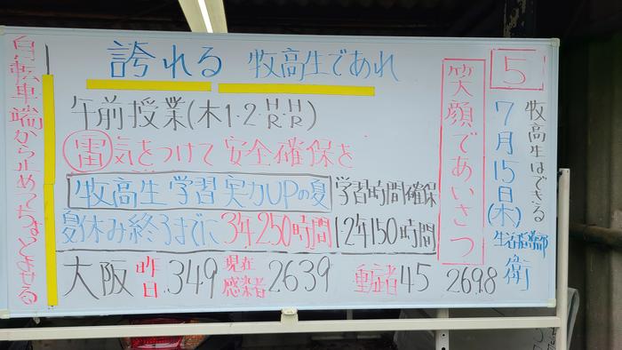 7月15日(木)雷に注意!
