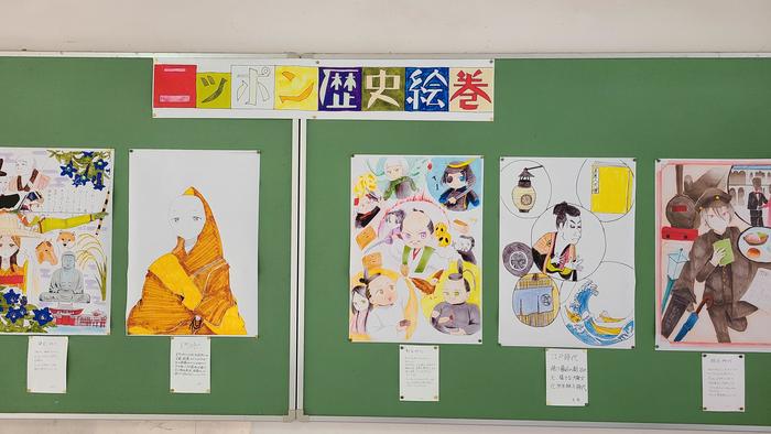 9月9日（木）第46回『牧高祭』1日目⑥～文芸部の作品展示は渡り廊下に