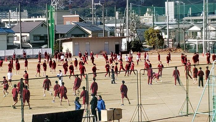 1月30日（木）5、6限に1年生の球技大会が行われていました。
