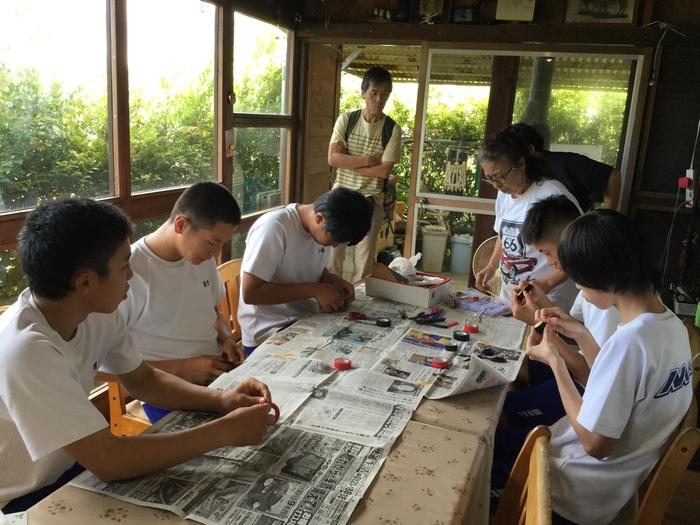 10月18日（金）43期生修学旅行第2日目 校長も、生徒たちの家業体験の様子を見に行かせてもらいました。