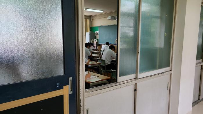 8月26日(木)1、2年生は「実力テスト」を実施