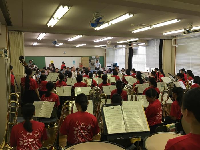 🎶グリーンヒル 夏祭り 🎶天候不良のため学校会議室で演奏【7月28日】