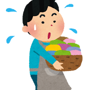 家事をする男性・主夫のイラスト