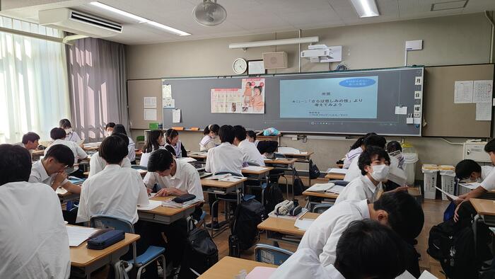 9月15日(金)大阪府教育庁教育振興室の毎年恒例の学校訪問がありました。