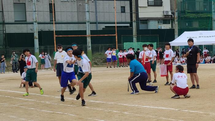6月8日（木）競技の最後は団対抗リレーです。