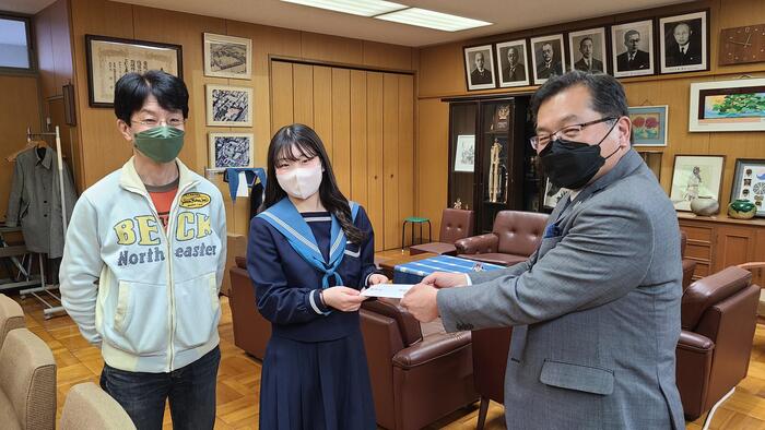 12月23日(金)『第29回 全国高等学校選抜オーケストラフェスタ』に出場するオーケストラアンサンブル部を激励!