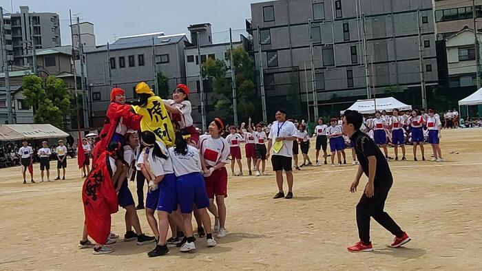 6月6日（木）女子の騎馬戦が始まりました。