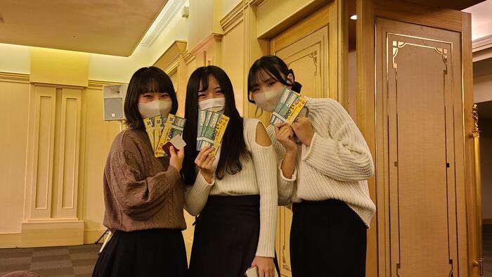 10月28日（金）朝食時に北海道で使える3千円のクーポン券の配布がありました。HR合宿も最終日。ゲットしたクーポンを有効に使おう！