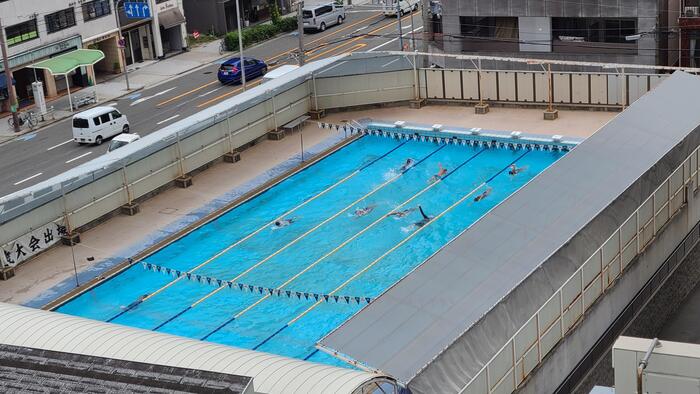 8月18日(金)中学生向け クラブ体験・見学会を実施。2日め⑦水泳部