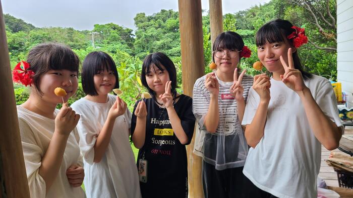 10月30日(水)78期生HR合宿のファームステイ先を巡回しています。④パイナップルとサーターアンダギー