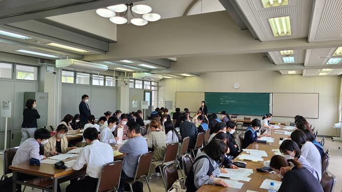 5月13日(土)清水谷高校2023年度海外語学研修の参加者説明会がありました。