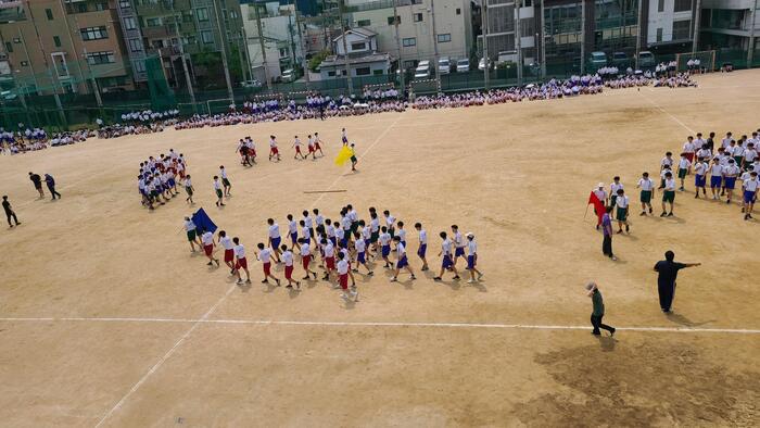 6月7日（水）体育祭リハーサルを予定通りに行っています。