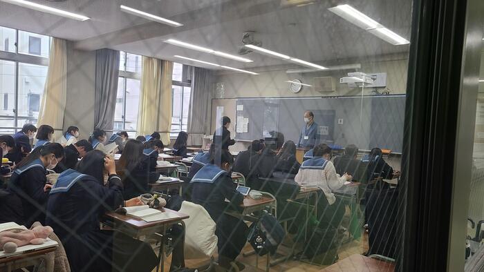 1月31日(水)3年生は清水谷高校での最後の授業です。