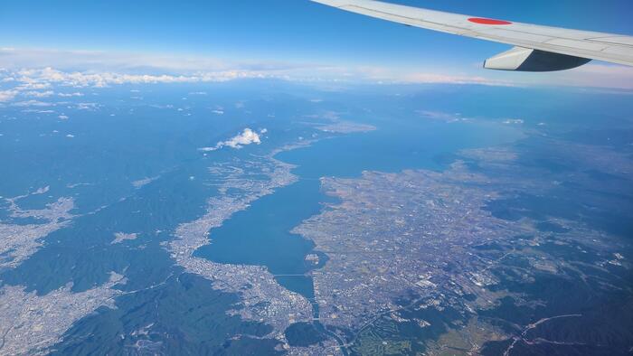 10月25日（火）C、D、F組の空の旅～明石海峡大橋、琵琶湖、男鹿半島、函館、室蘭