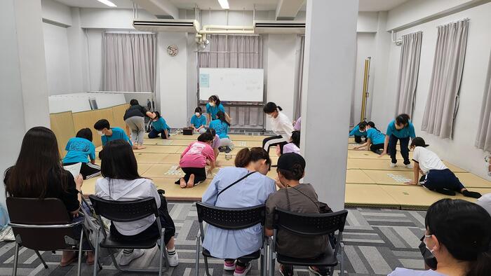 8月17日（木）中学生向け クラブ体験・見学会を実施。⑤かるた部