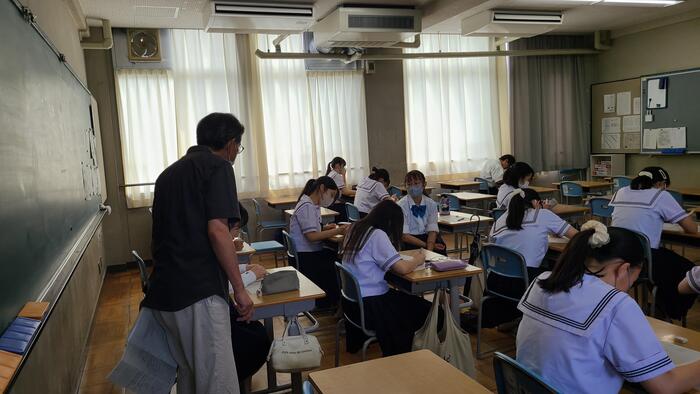 7月31日（月）4限、5限に、2年生の数学の夏期講習も行われていました。