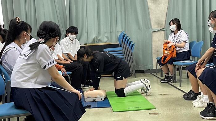 7月7日（金）救急救命講習会が行われました。