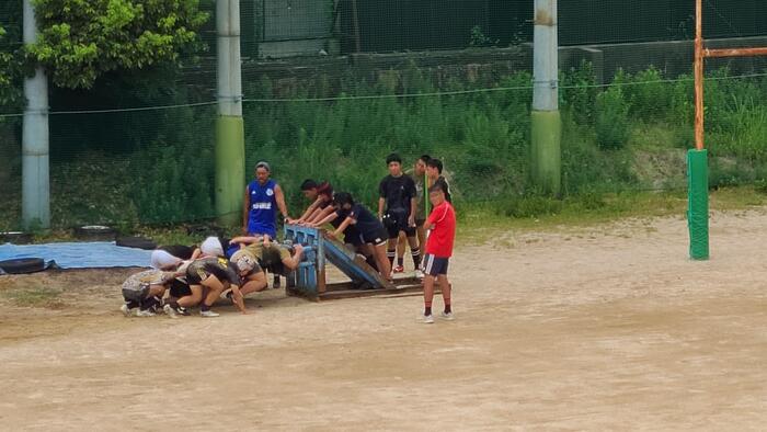 8月18日(金)中学生向け クラブ体験・見学会を実施。2日め⑨ラグビー部
