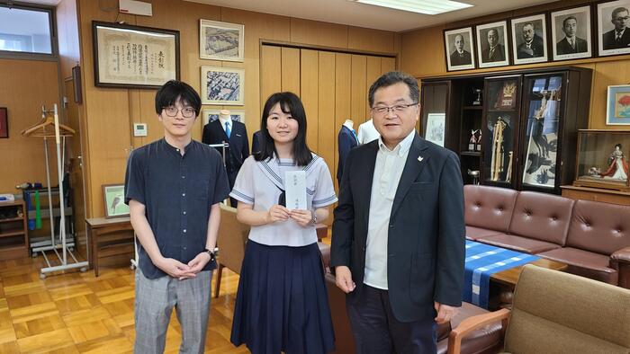 7月18日（木）全国大会に出場する囲碁将棋部の生徒を激励しました。