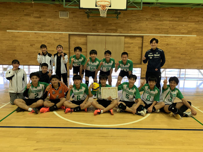 男子バレー新人大会部別 優勝！！