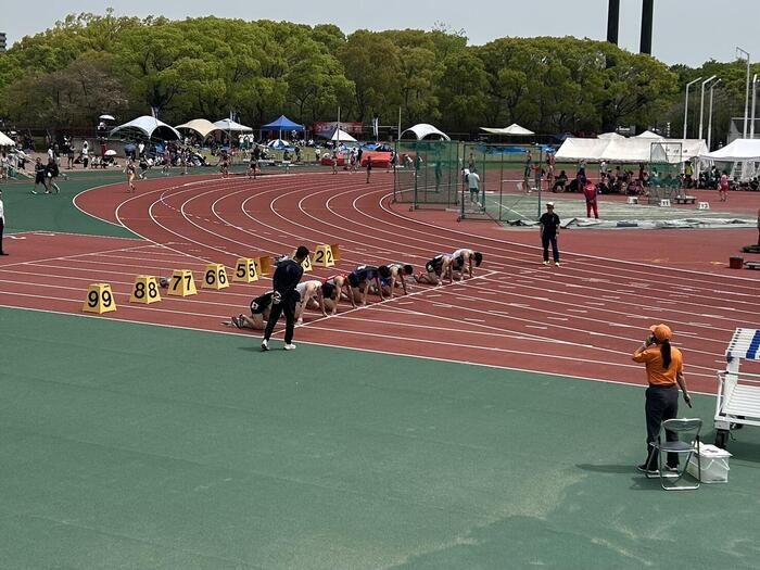 陸上競技部 春季大会1日目