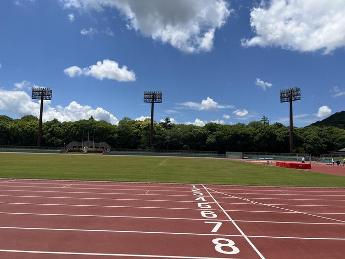 奈良県橿原公苑陸上競技場 練習
