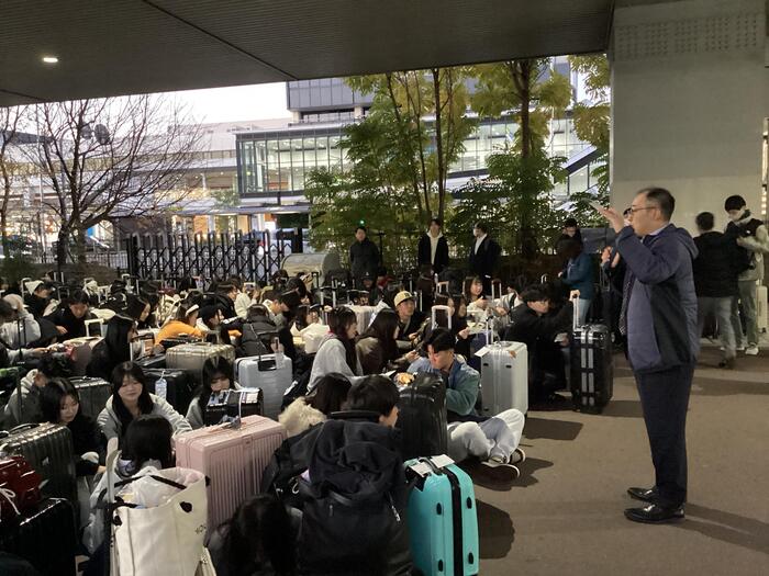 66期 修学旅行出発〈１日目①〉