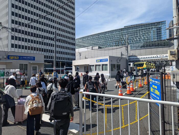 【初日】駐車場に到着