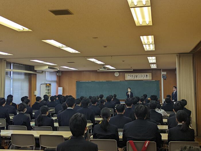 【集会】いざ就職試験へ〜や、か、ぜ〜