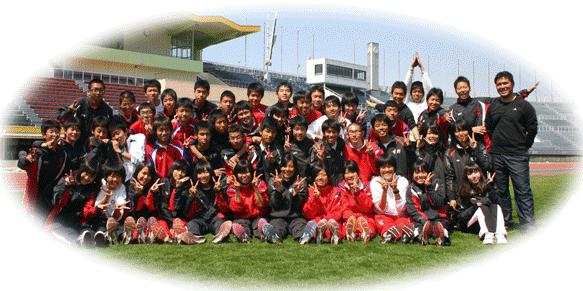 陸上部員集合~!2011年紀三井寺合宿にて