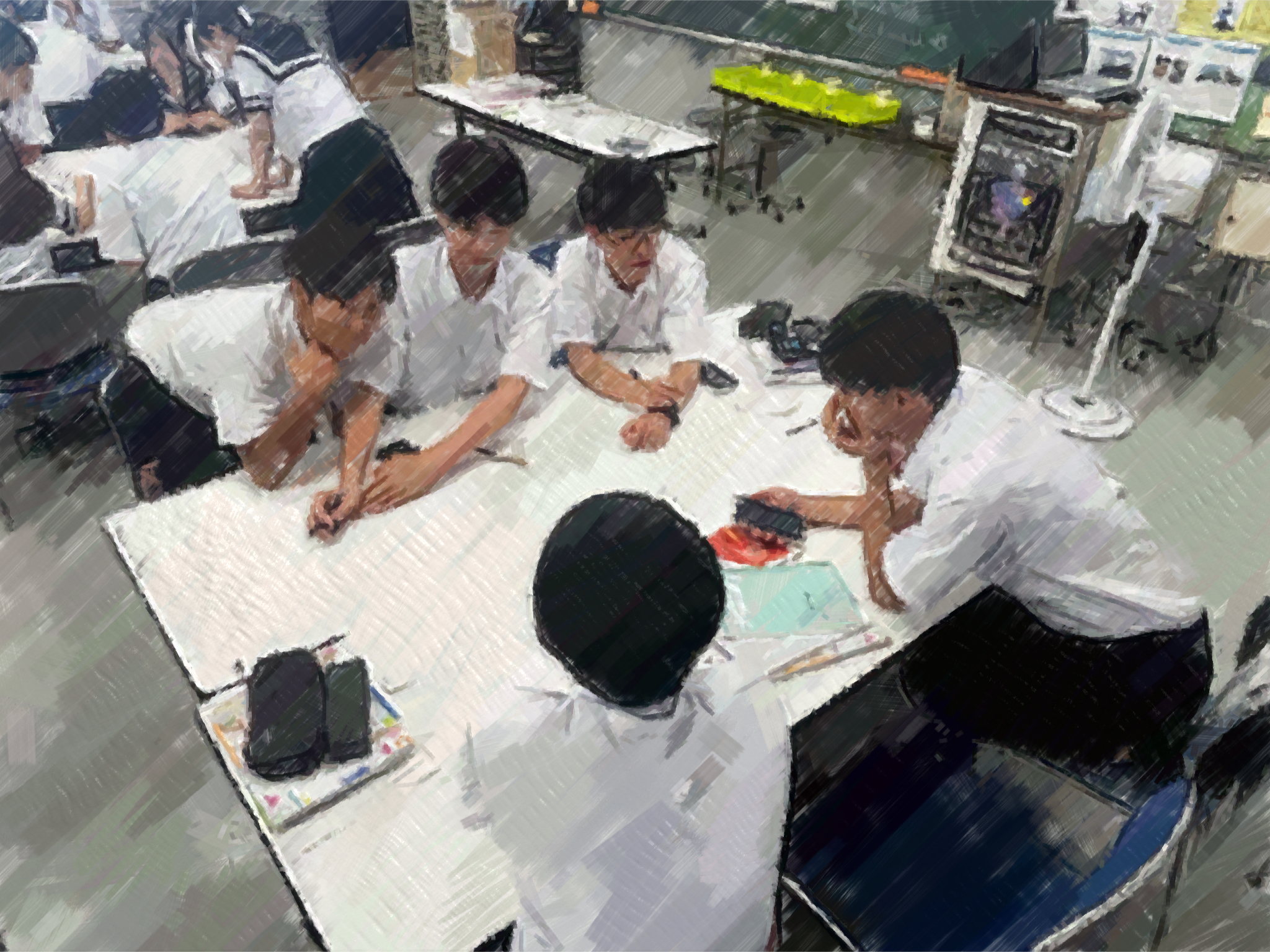 260825【写真】授業の風景58（１年「家庭基礎」、人生すごろく（制作①）） (5).JPG