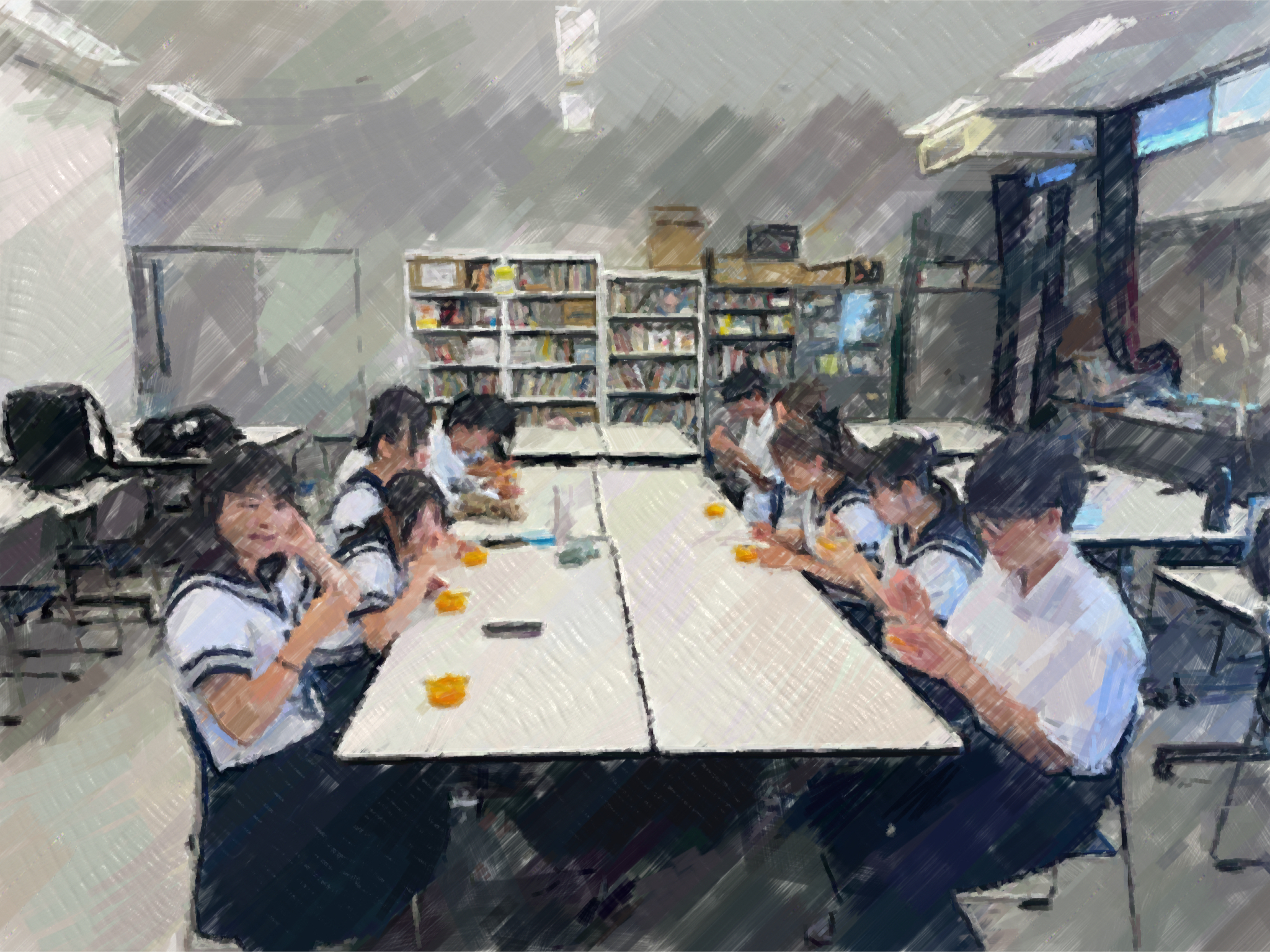 260828【写真】授業の風景60（２年「課題研究（いば炊）」、自炊レクチャー（みかんの缶詰のゼリー）） (3).JPG