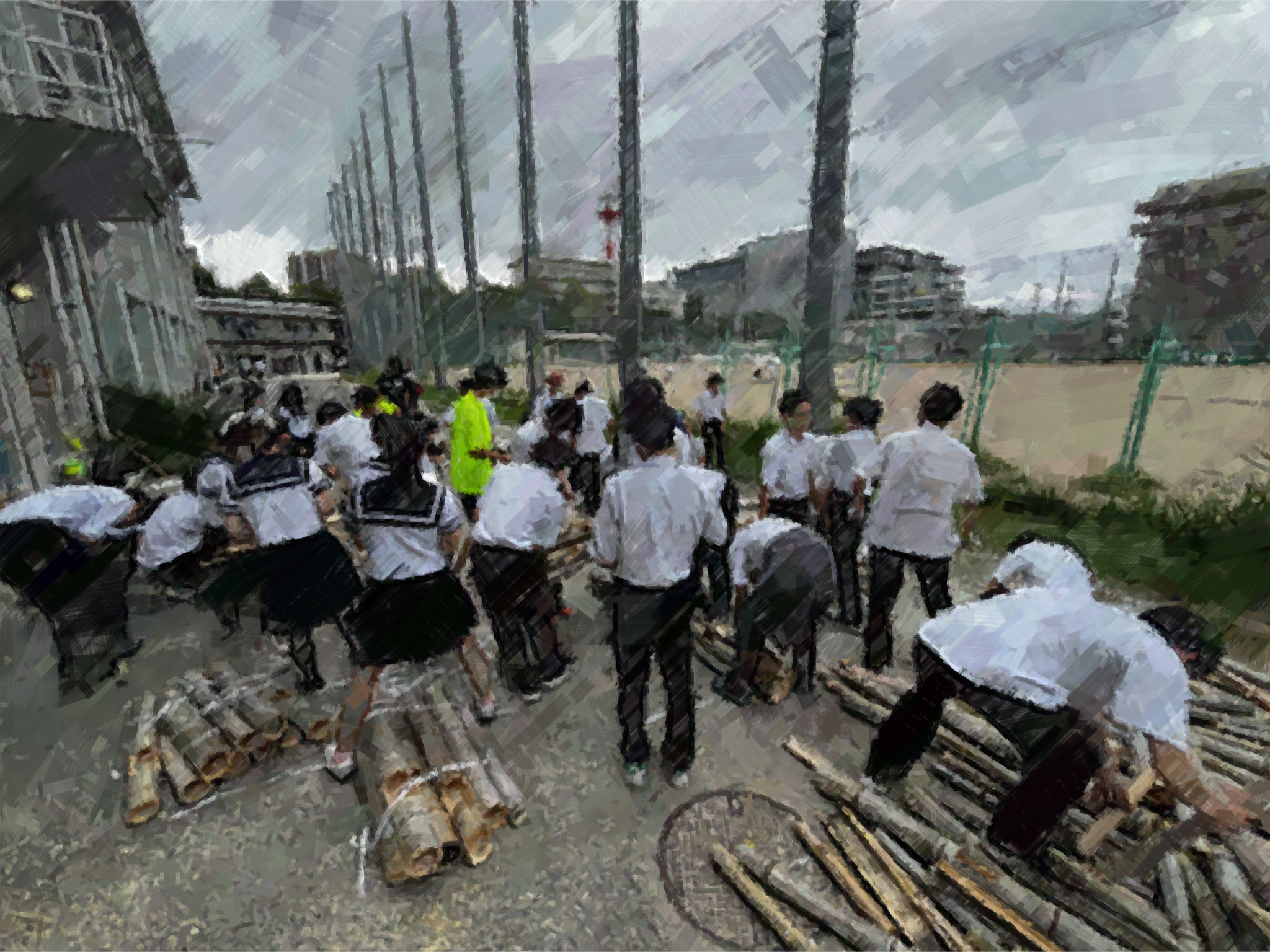 260915【写真】体育祭(大清掃、マスコット解体) (6).JPG