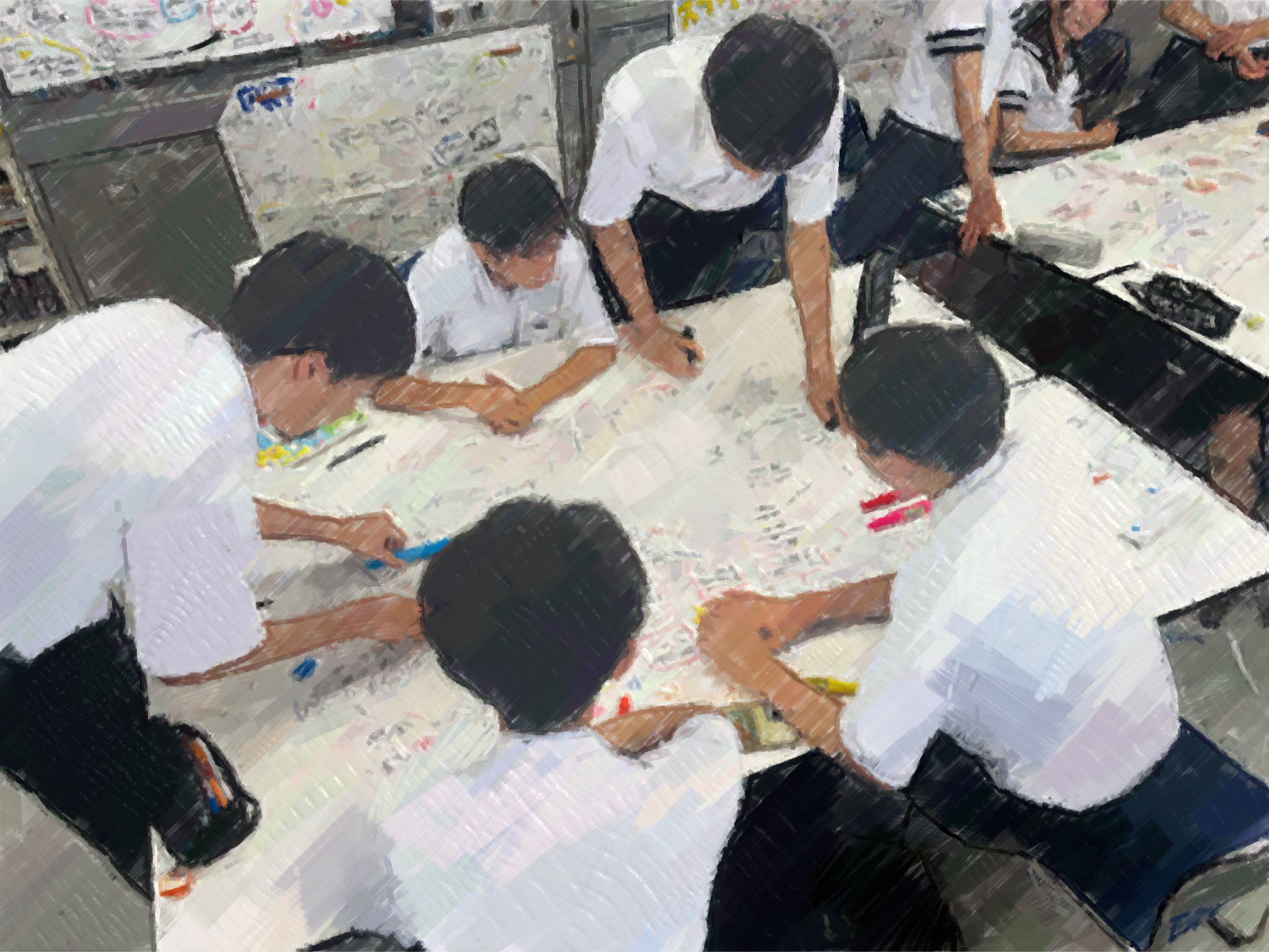 260828【写真】授業の風景59（１年「家庭基礎」、人生すごろく（制作②）） (3).JPG