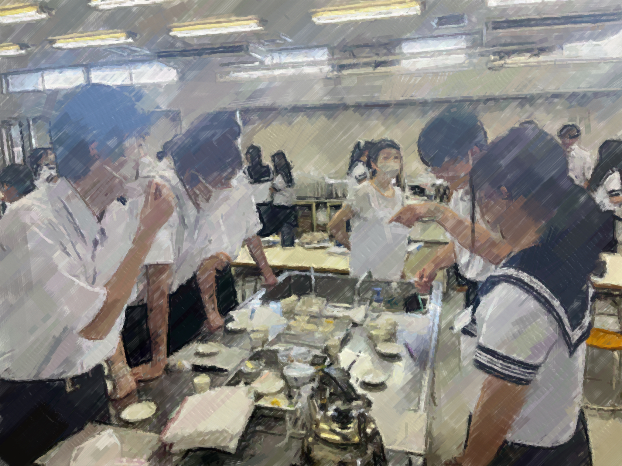260825【写真】授業の風景57（１年「家庭基礎」、離乳食実習（離乳食の試食など）） (2).JPG