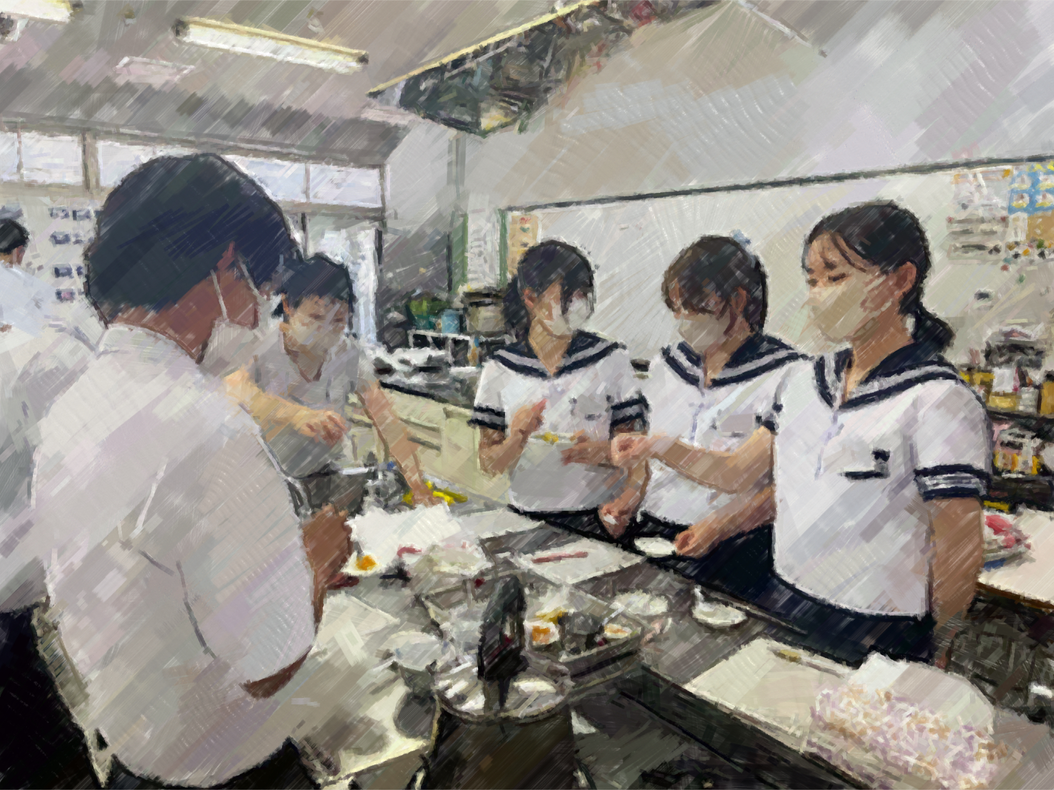 260825【写真】授業の風景57（１年「家庭基礎」、離乳食実習（離乳食の試食など）） (4).JPG